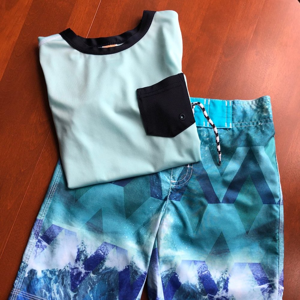 Gymboree boys swim set - S(5-6)